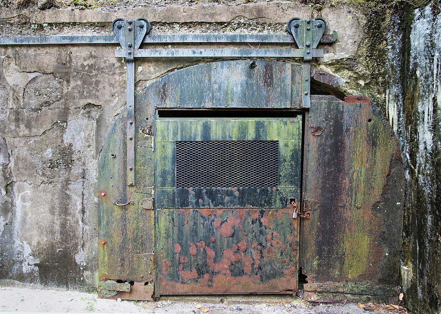 Rolling Door To The Bunker Photograph by Gary Slawsky