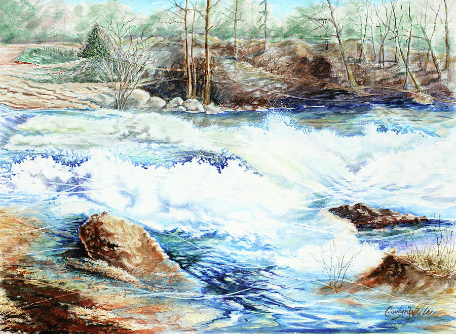 Rolling High Water Painting by Carolyn Coffey Wallace