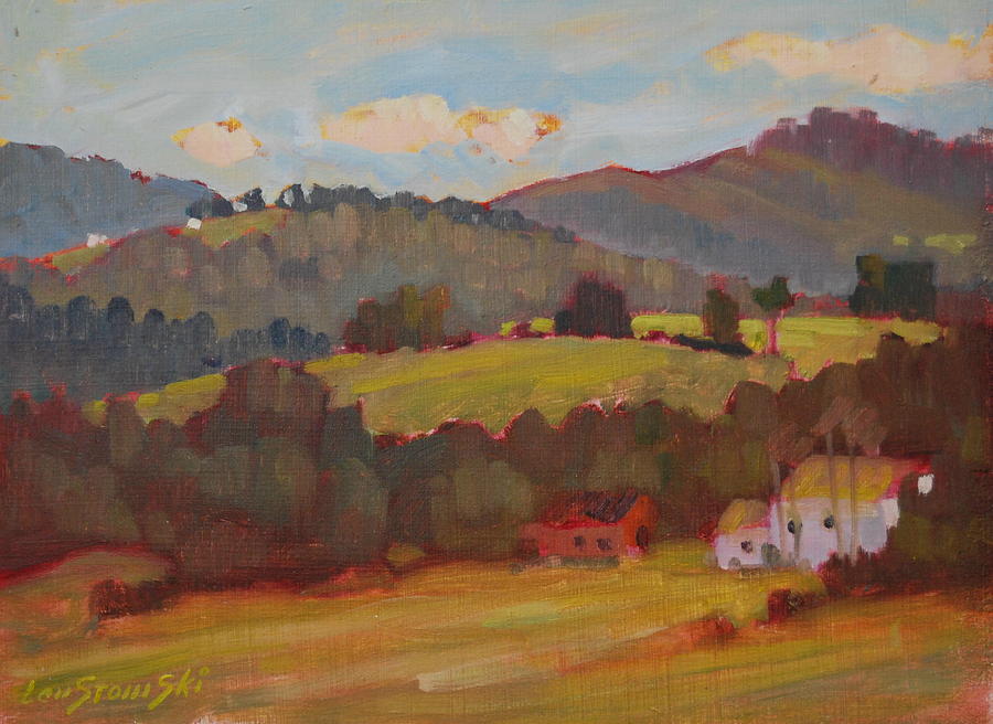 Rolling Hills Of Cheshire Painting by Len Stomski
