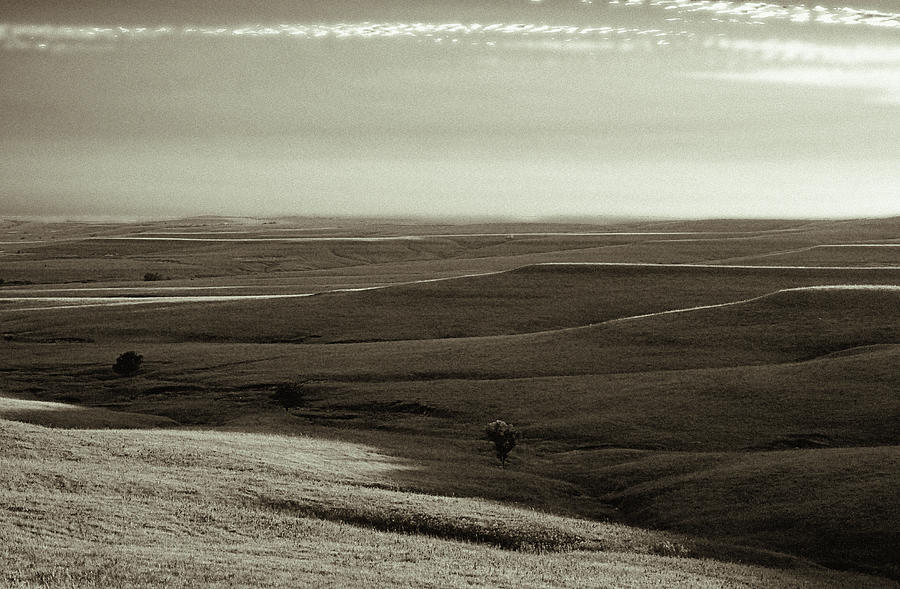 Dusk Photograph - Rolling Flint Hills by Thomas Bomstad Dusk Photograph - Rolling Flint Hills by Thomas Bomstad