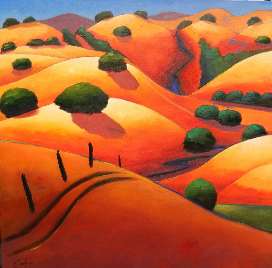 California Painting - Rolling On by Gary Coleman