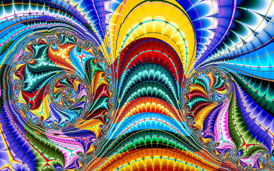 Rolling on the Rainbow Digital Art by Peggi Wolfe