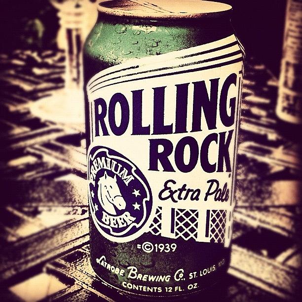 Beer Photograph - Rolling Rock. #american #beer by Marc Plouffe