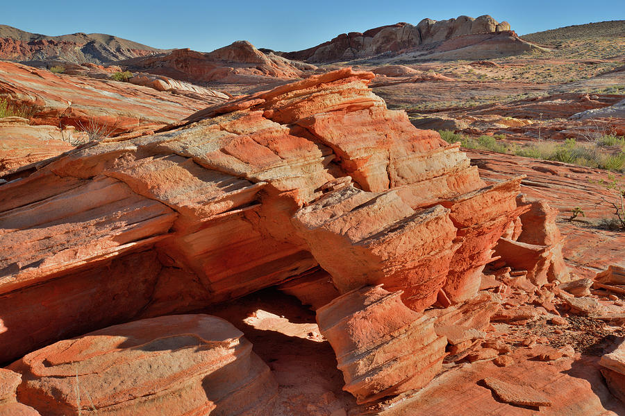 Rolling Sandstone Forms of Valley of Fire Photograph by Ray Mathis