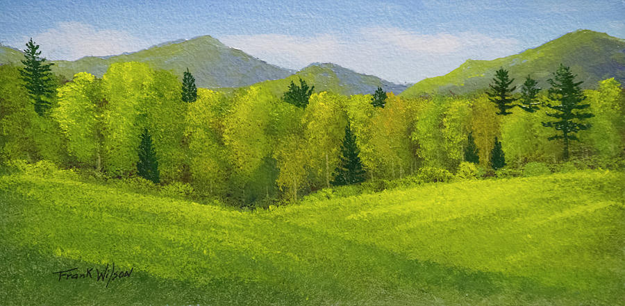 Rolling Spring Pastures  Painting by Frank Wilson