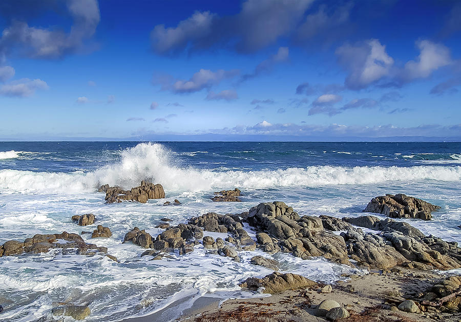 Yosemite National Park Photograph - Rolling Tide II - Pacific Grove CA by Jim Pavelle