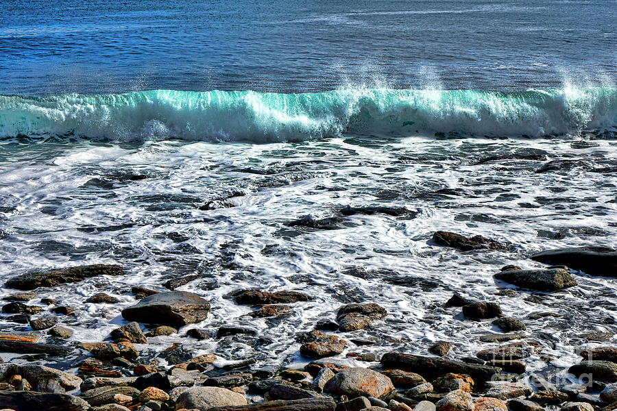 Rolling Wave on the Coast of Maine Photograph by Olivier Le Queinec