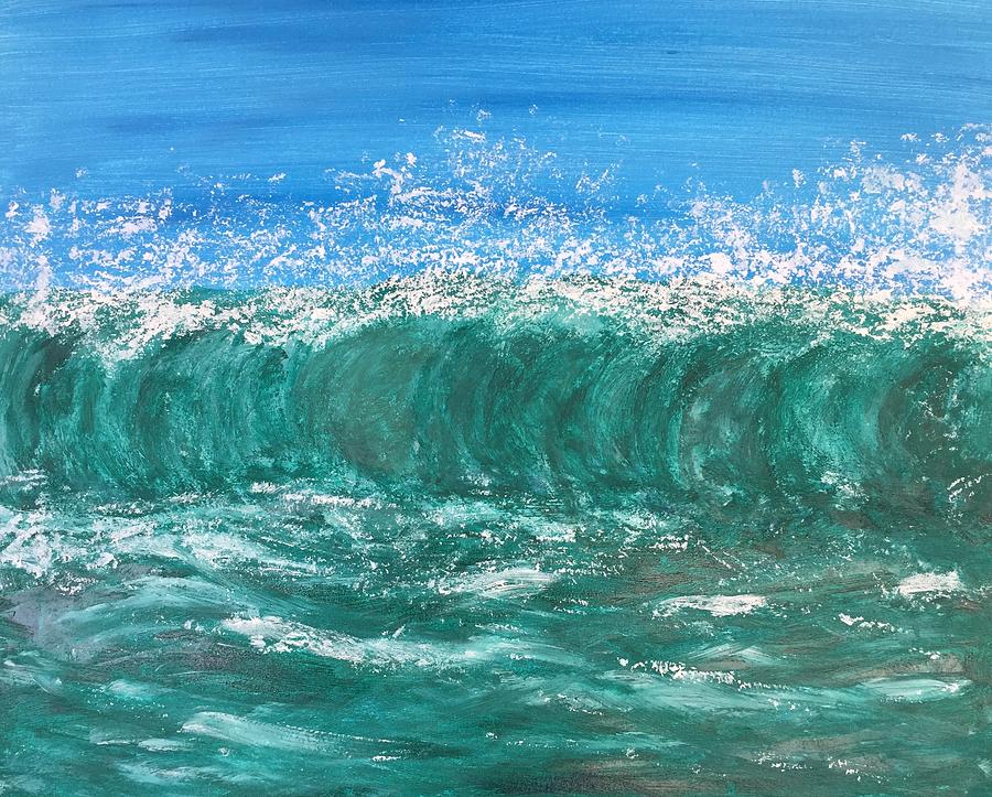 Rolling waves Painting by Barbara Magor