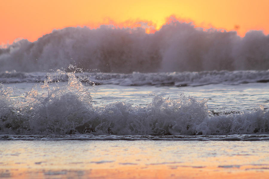 Rolling Waves Hide Sunrise Photograph by Robert Banach