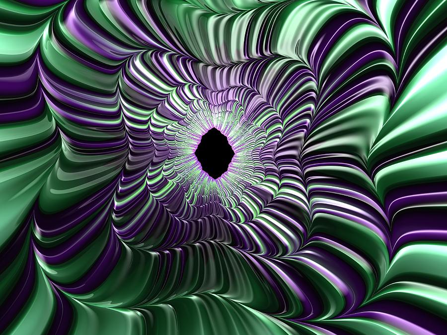 Rolls in Purple and green Digital Art by April Cook