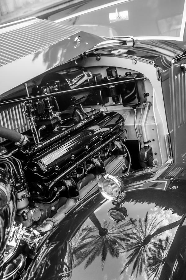 Rolls-Royce Engine -0263bw Photograph by Jill Reger