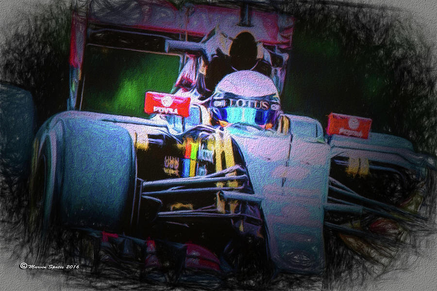 Romain Grosjean 2015 Digital Art by Marvin Spates