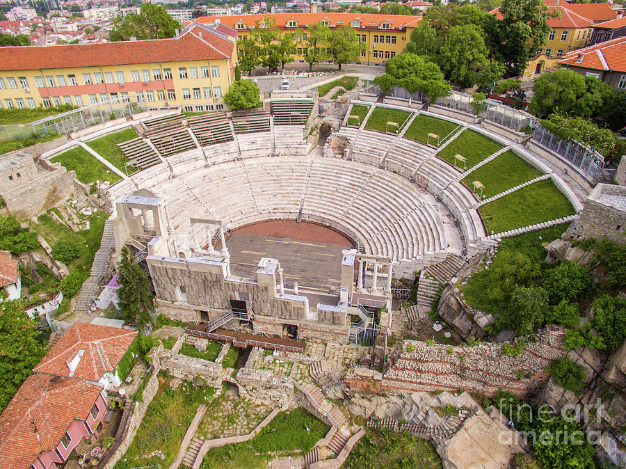 Above Photograph - Roman Amphitheater In Plovdiv by Nikolay Stoimenov Above Photograph - Roman Amphitheater In Plovdiv by Nikolay Stoimenov