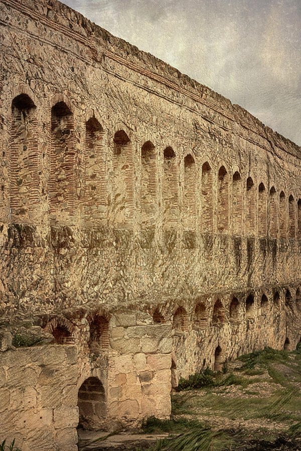 Joan Carroll Photograph - Roman Aqueduct II Merida Spain by Joan Carroll