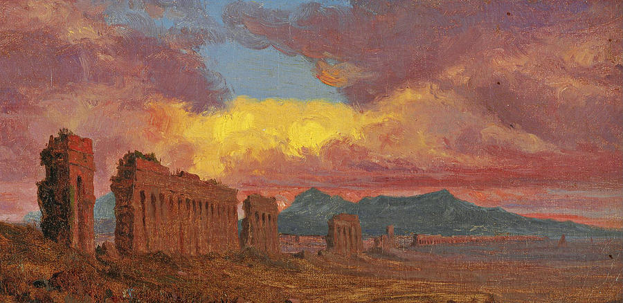 Roman Aqueduct Painting by Jervis McEntee