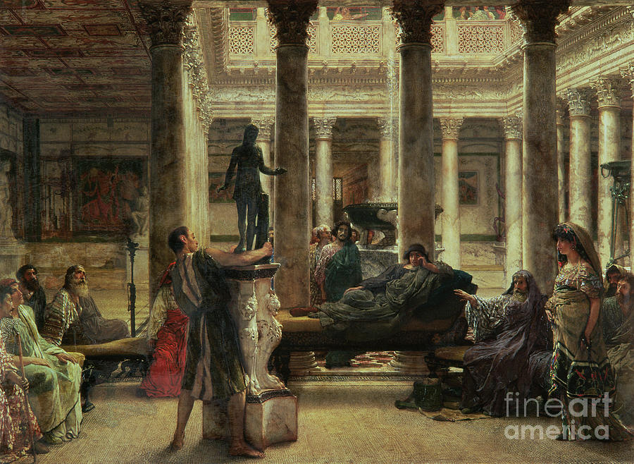 Roman Art Lover Painting by Lawrence Alma-Tadema
