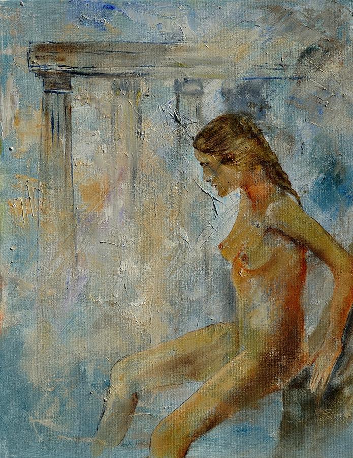 Nude Painting - Roman Bathing by Pol Ledent