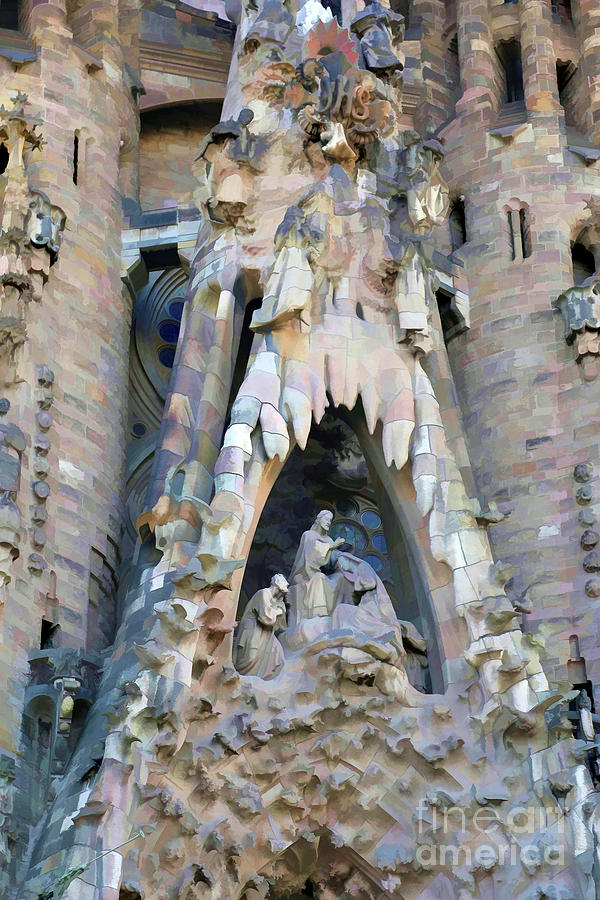 Roman Catholic La Sagrada Familia  Photograph by Chuck Kuhn