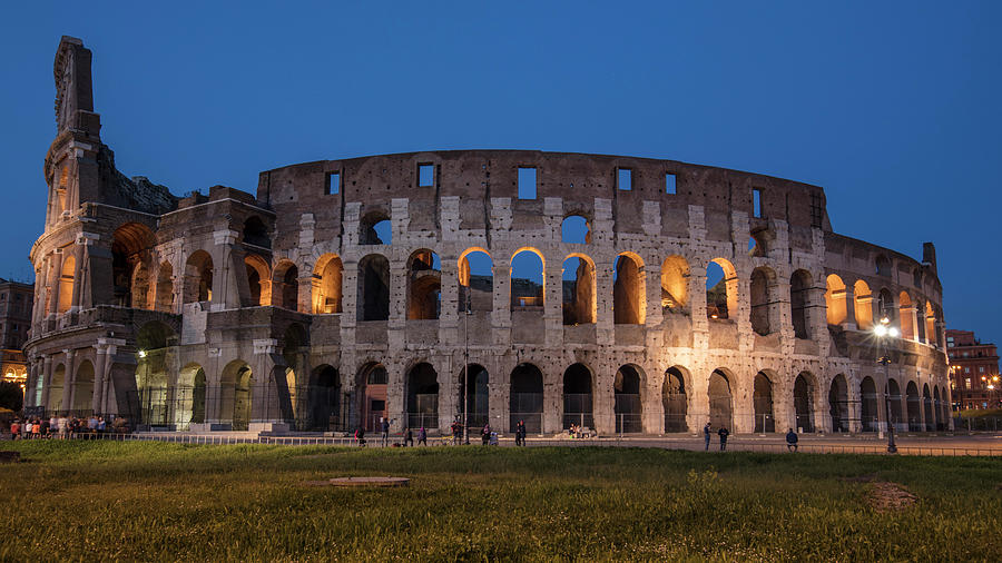 Roman Coliseum at Night  Photograph by John McGraw