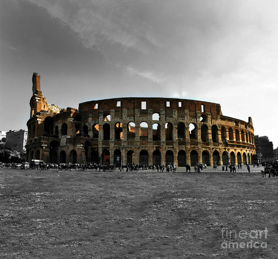 Roman Coliseum Mixed Media By Eric Liller Pixels   Roman Coliseum Living Waters Photography 