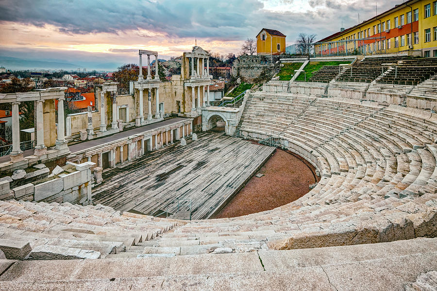 Roman Coliseum Plovdiv Photograph by Adam Rainoff