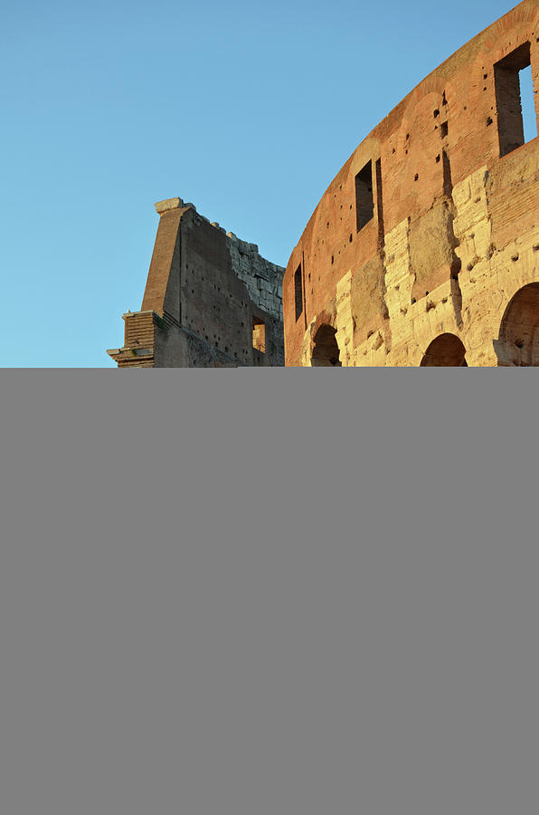 Roman Colosseum Interior Cross Section at Sunset Photograph by Shawn OBrien