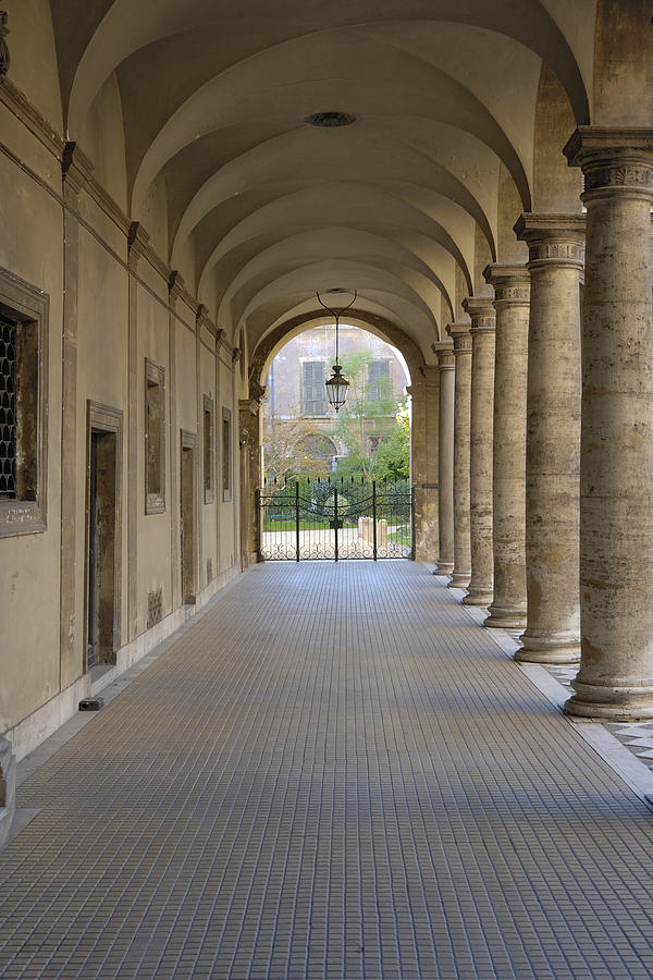 Architecture Photograph - Roman Corridor by Frank Remar