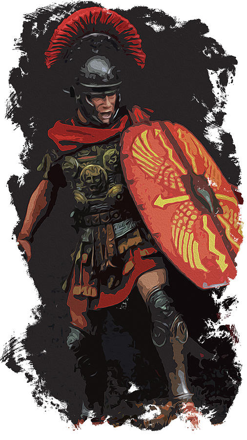 Roman Empire - Legionary Power Painting by AM FineArtPrints