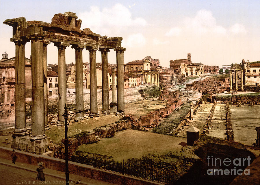 Roman Forum, 1890s Photograph by Science Source