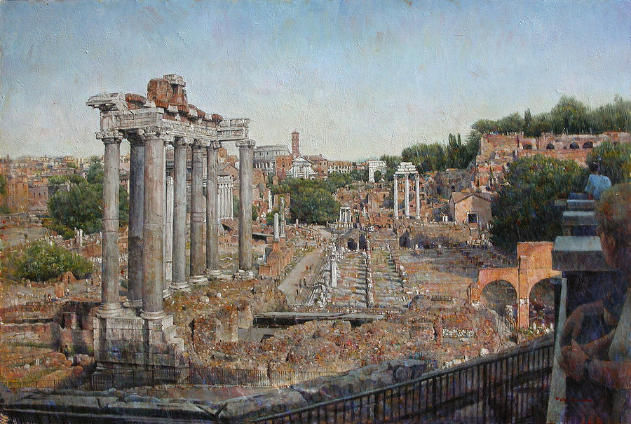 Roman Forum Painting by Felix Gonzalez - Fine Art America