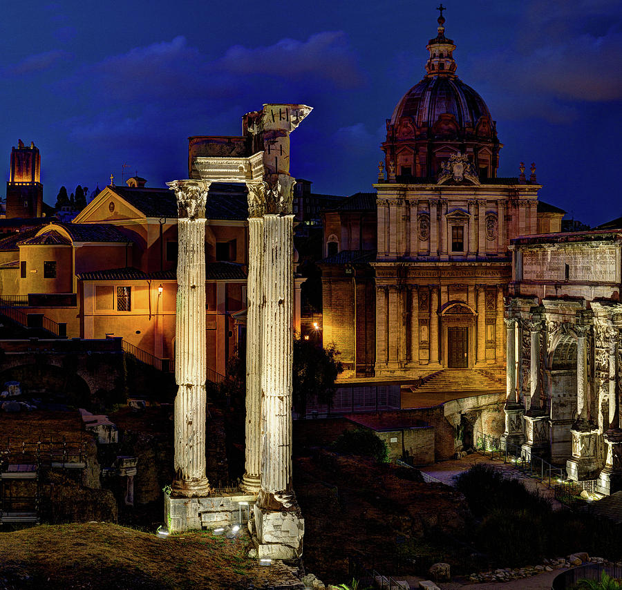 Roman Forum Giant Panorama 1 of 3 Photograph by Weston Westmoreland