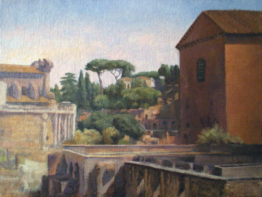 Roman Forum Painting by John Pacer