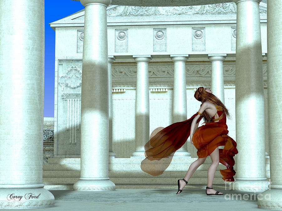 Roman Girl Painting by Corey Ford