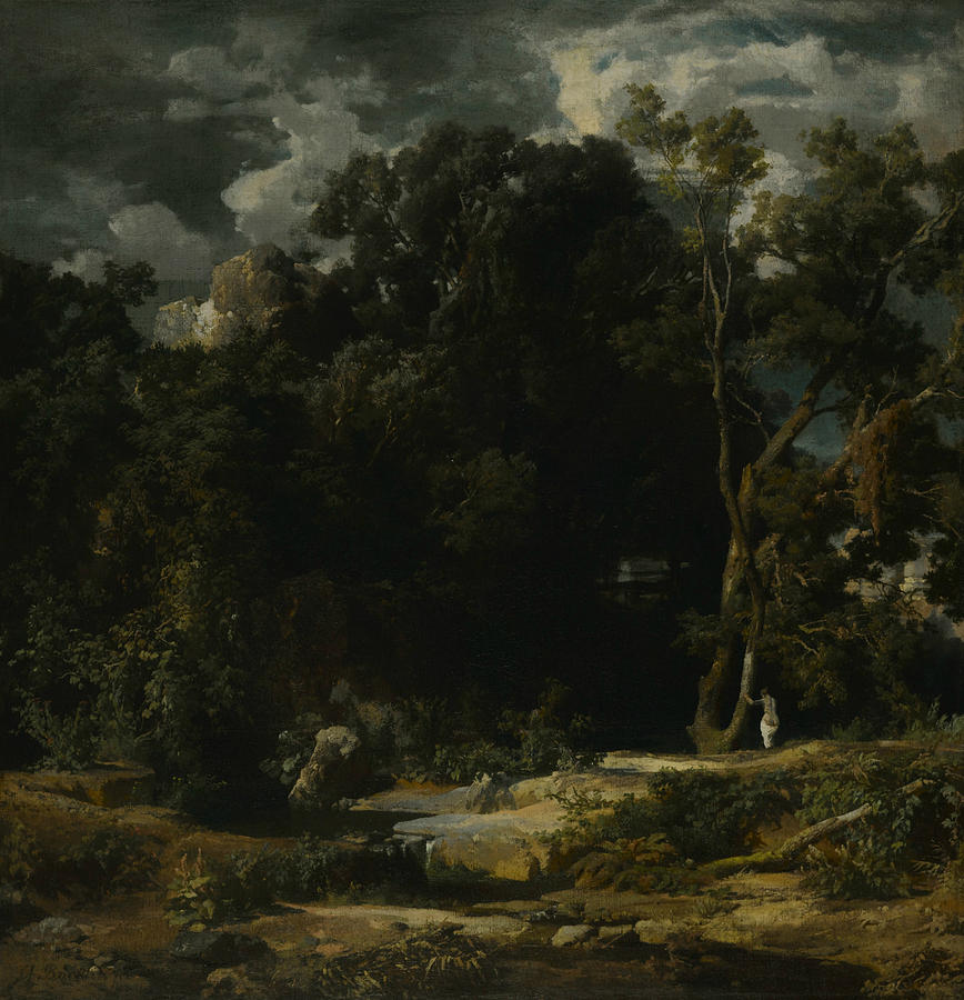 Roman Landscape Painting by Arnold Bocklin