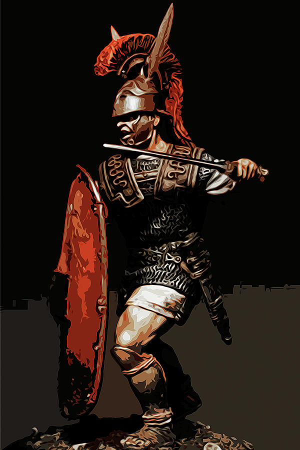 Roman Legionary  Painting by AM FineArtPrints