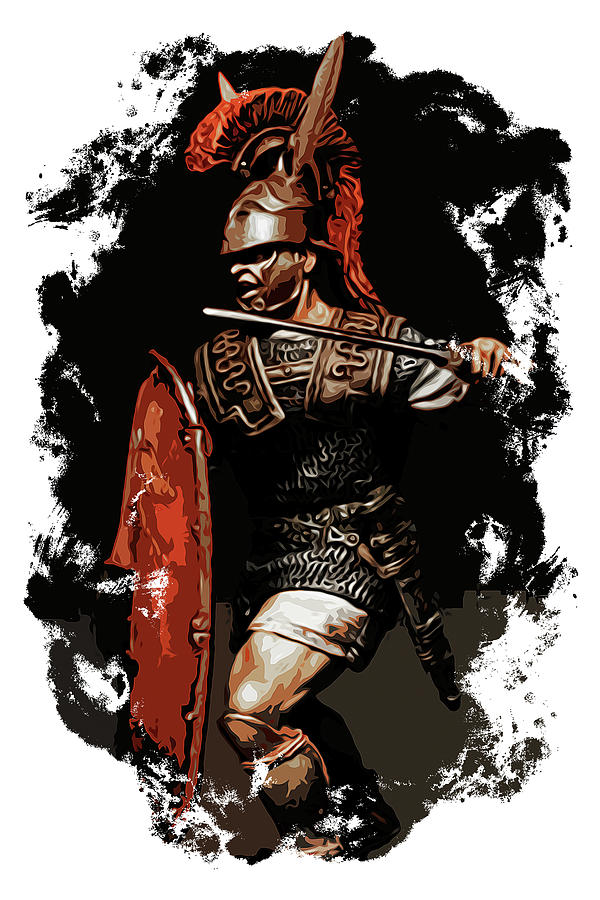 Roman Legionary at War Painting by AM FineArtPrints