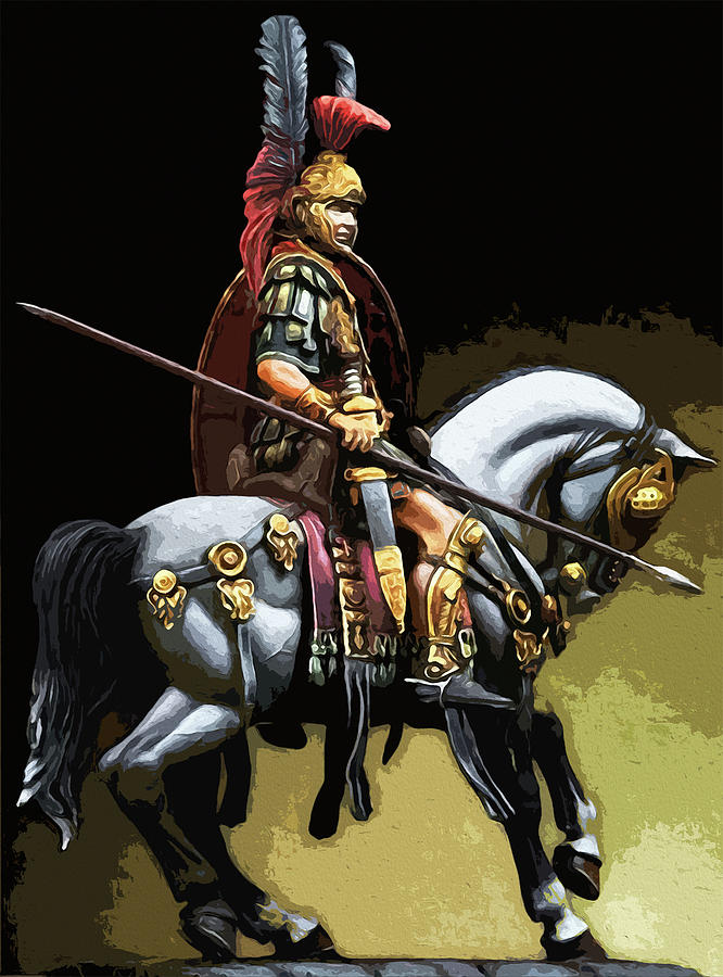 Roman Legionary Knight - 03 Painting by AM FineArtPrints