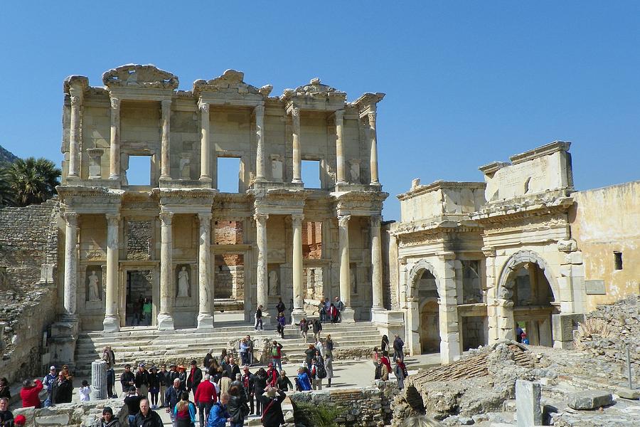 Roman Library in Ephesus, Turkey Photograph by James Schultz - Fine Art ...