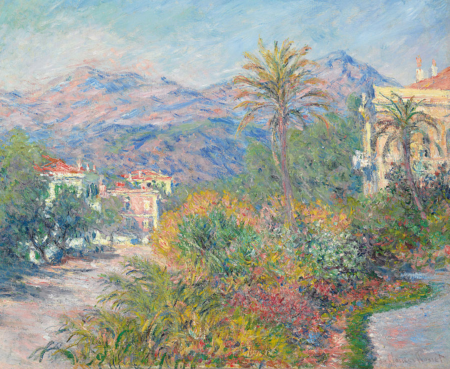 Roman Road at Bordighera Painting by Claude Monet
