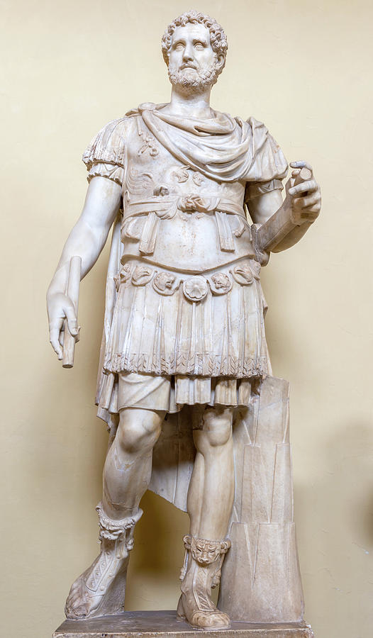 Roman soldier statue in Vatican museum. Photograph by Marek Poplawski