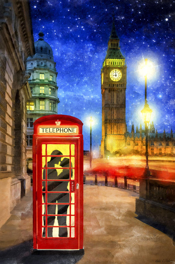 Romance In London By Starlight Photograph by Mark Tisdale
