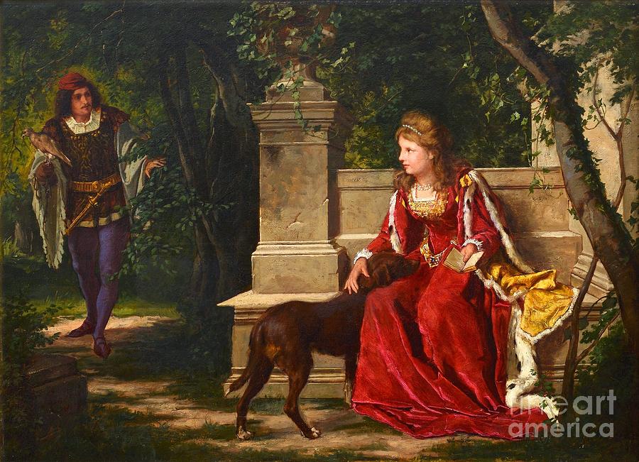 Romance In The Park Painting by Celestial Images
