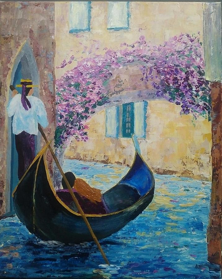Romance in Venice Painting by Lynne McQueen