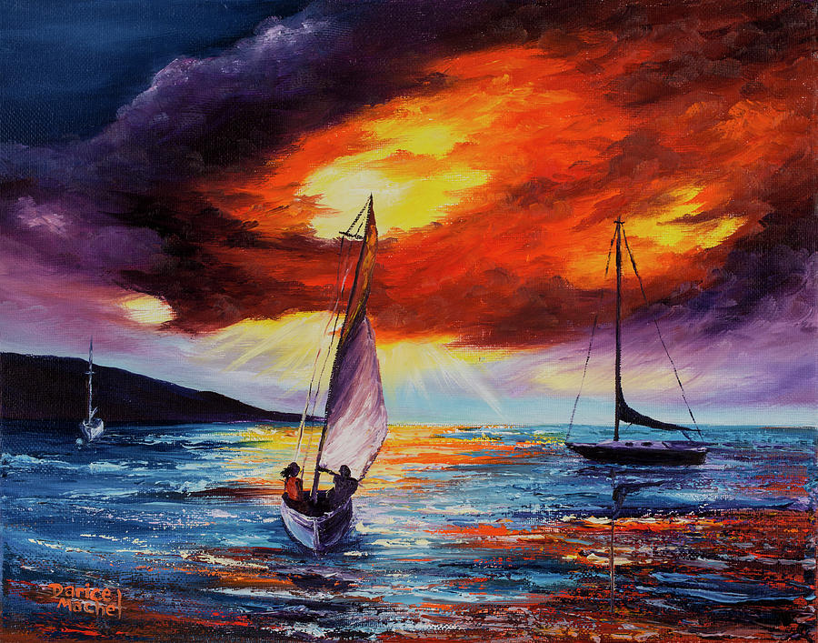 Romancing The Sail Painting by Darice Machel McGuire