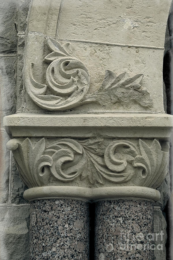 Romanesque Style - Building Macro Photograph by Ella Kaye Dickey