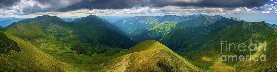 Romanian mountains panorama Photograph by Ragnar Lothbrok