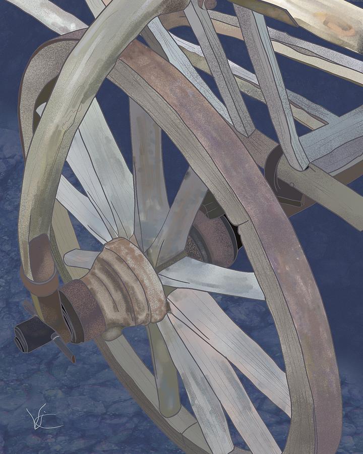 Romanian Wheel Digital Art by Victor Shelley