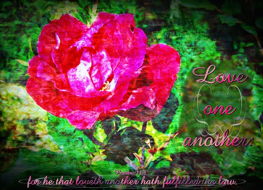 Romans 13 8 Digital Art by Michelle Greene Wheeler - Pixels