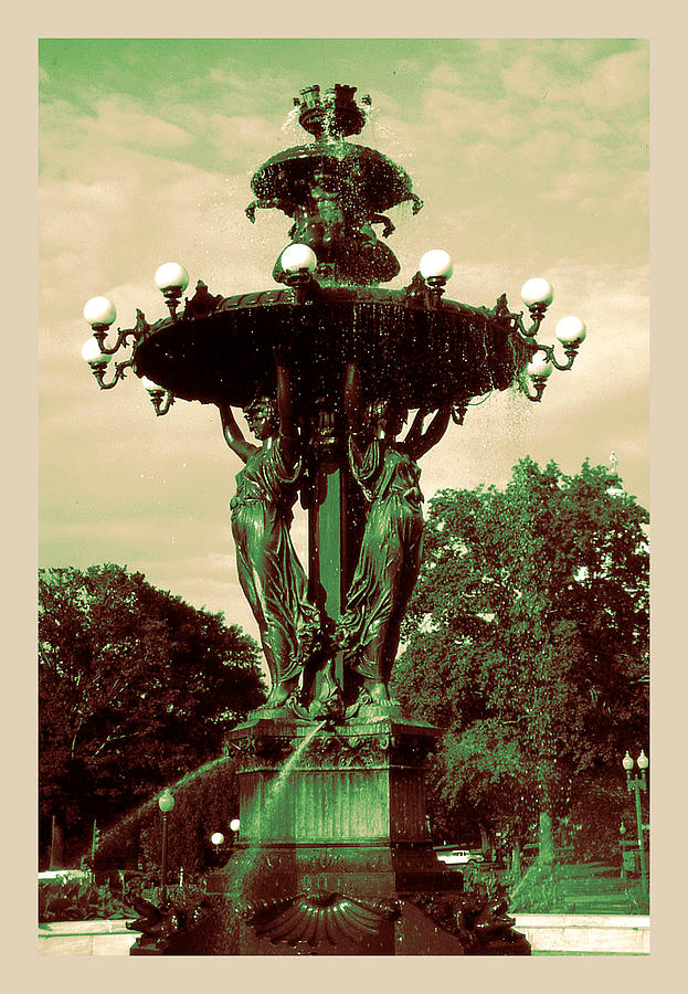 Romantic 19th Century Fountain - Washington DC by Peter Potter Romantic 19th Century Fountain - Washington DC by Peter Potter