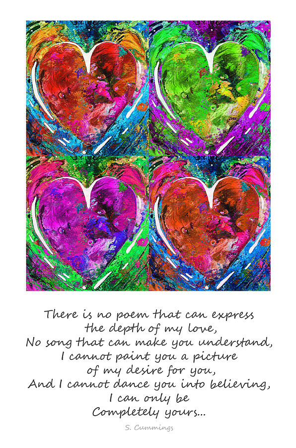 Valentines Day Painting - Romantic Art - Completely Yours - By Sharon Cummings by Sharon Cummings